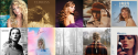 Collage of Taylor Swift's albums